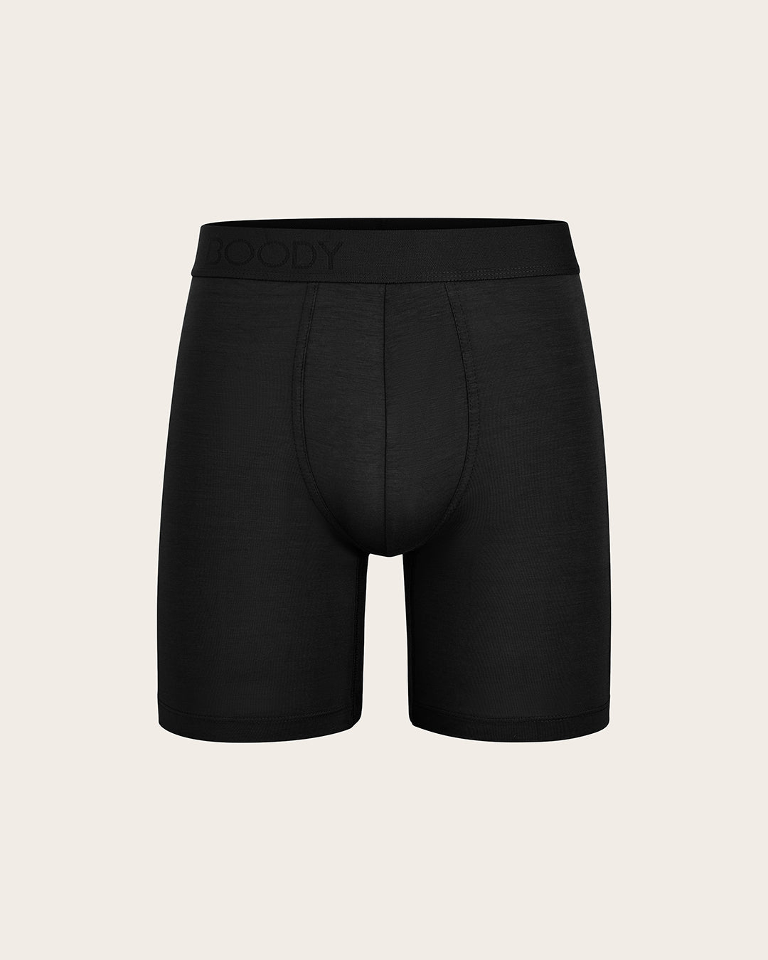 Men's Seamfree Mid-Length Boxer Briefs - Black