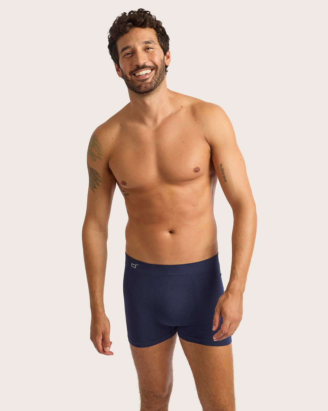 Men's Seamfree Boxer Briefs - Navy