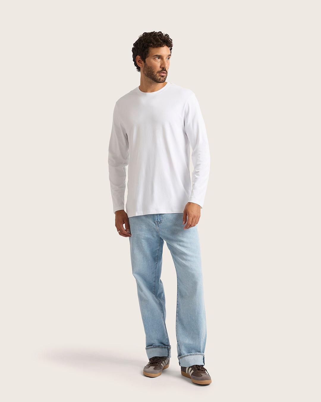 Men's Classic Long Sleeve T-Shirt - White