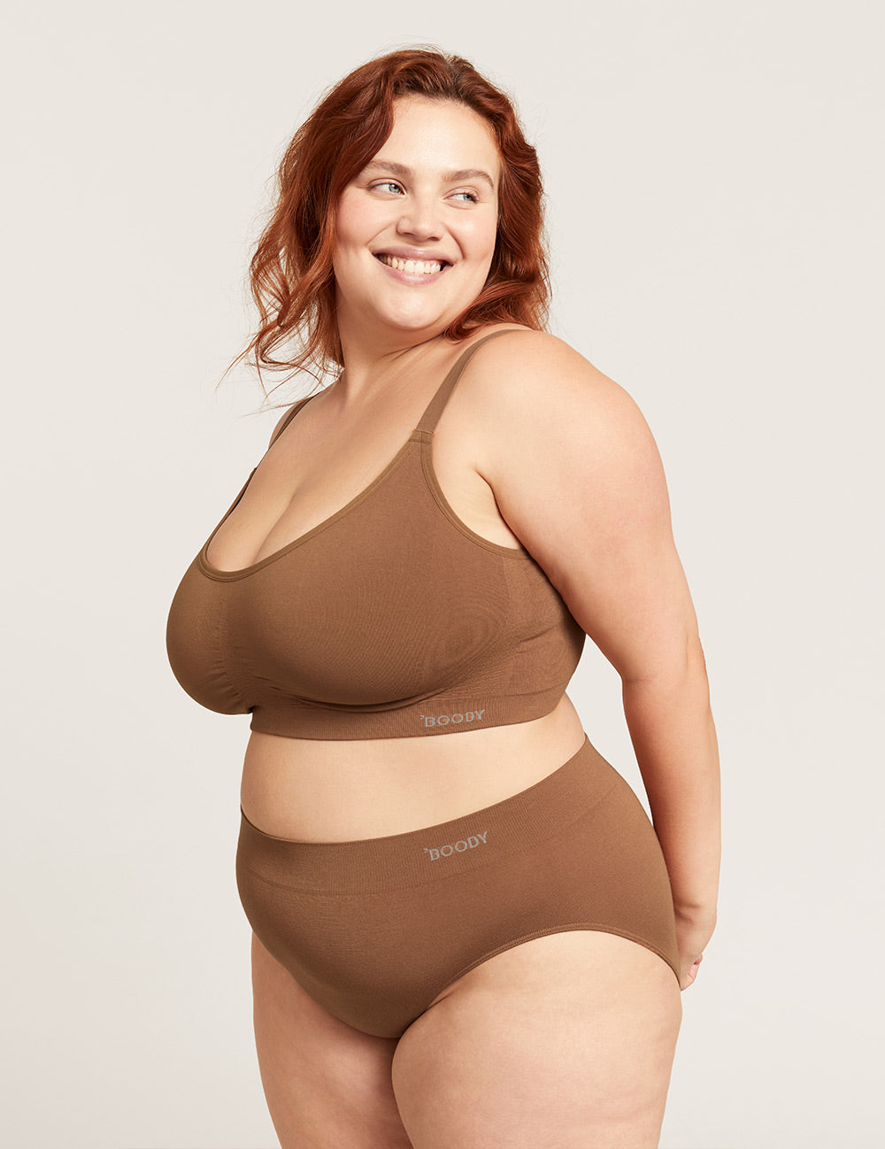 Full Bust Wireless Bra - Maple