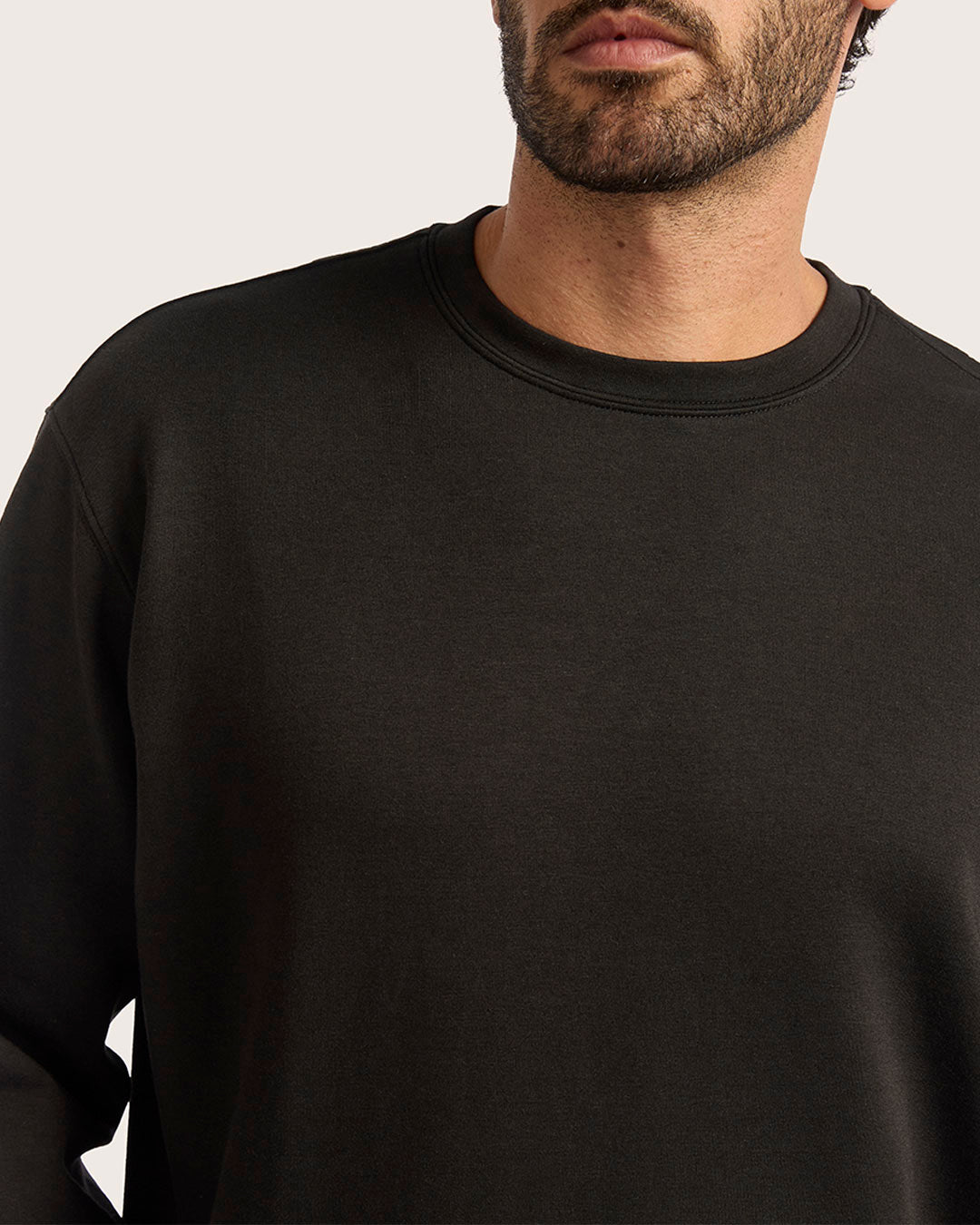 Men's Crew Neck Sweater - Black
