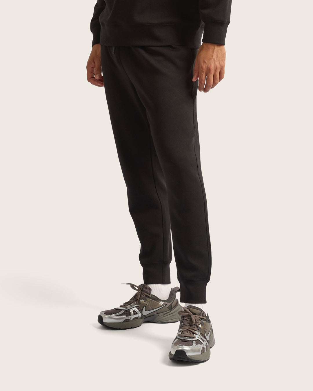 Men's Cuffed Sweat Pants - Black