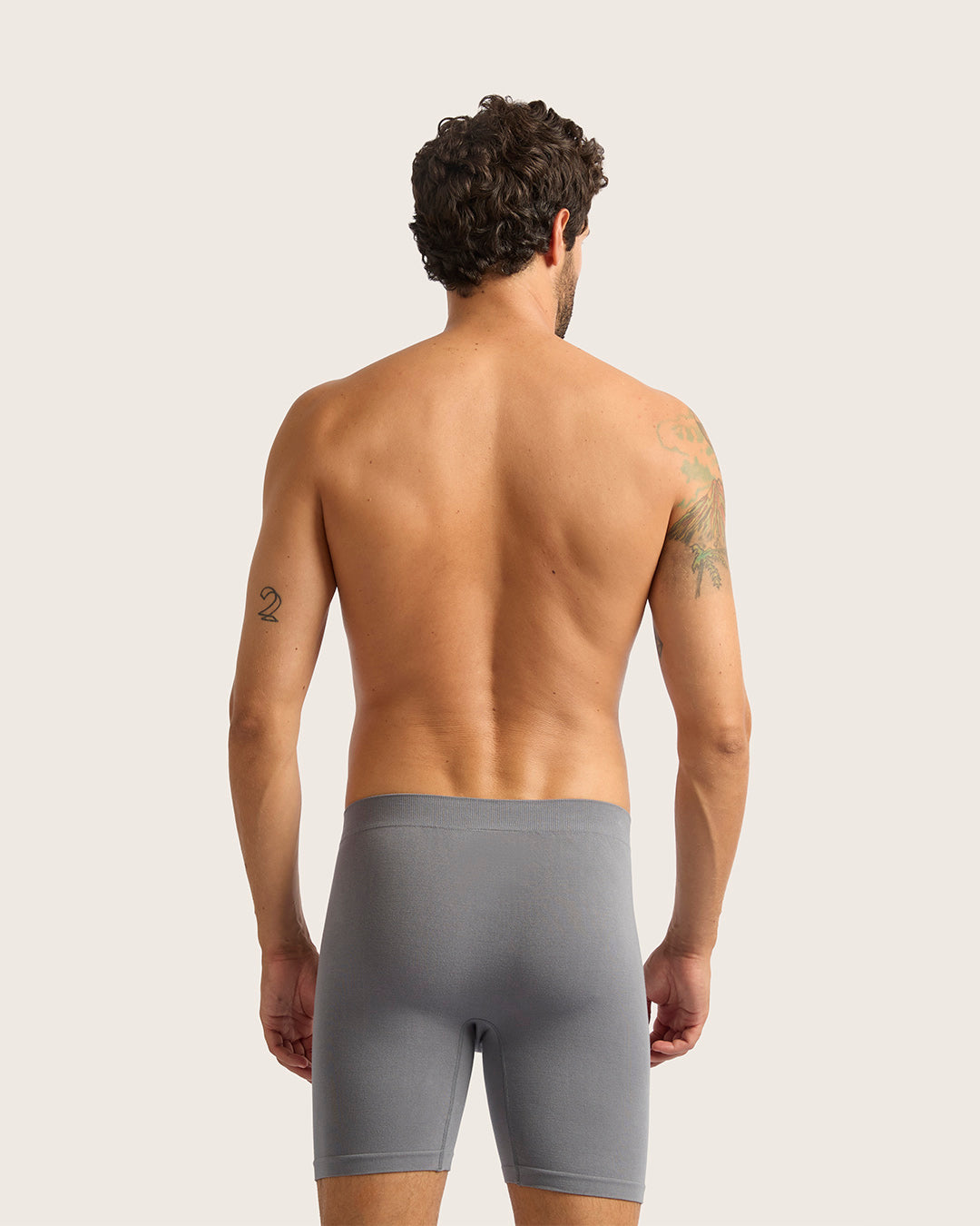 Men's Seamfree Mid-Length Boxer Briefs - Charcoal