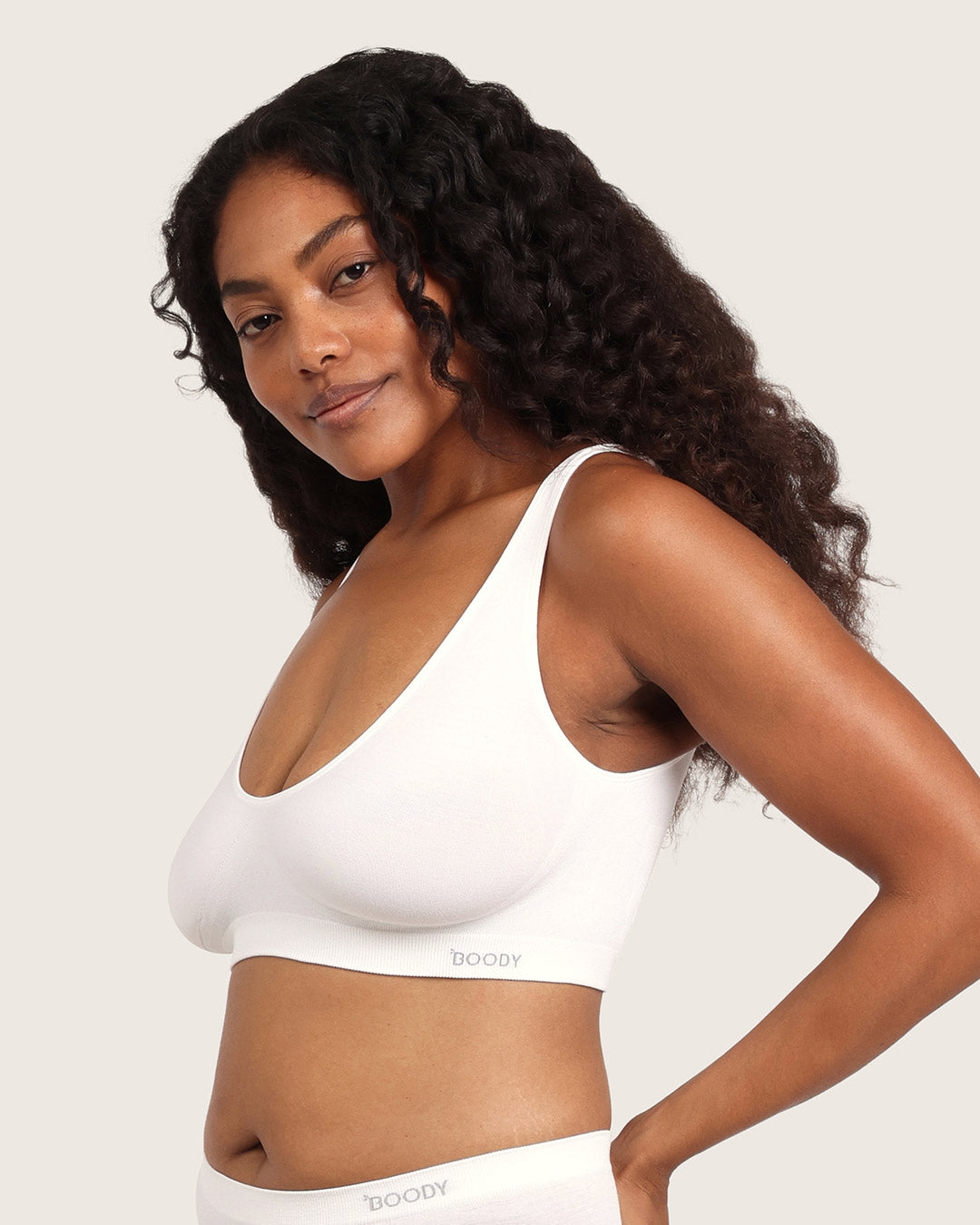 Seamfree Crop Bra - White