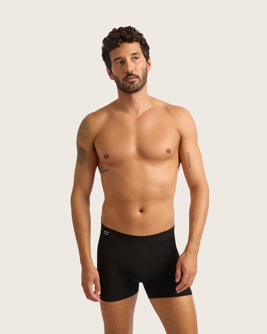 Men's Seamfree Boxer Briefs - Black