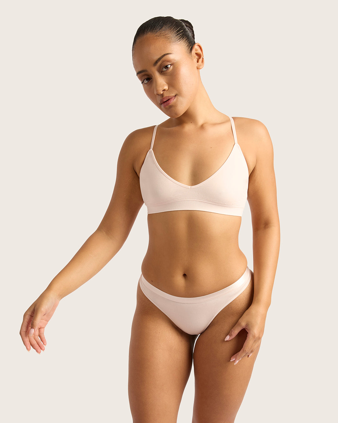 LYOLYTE Triangle Bralette - Powder Pink