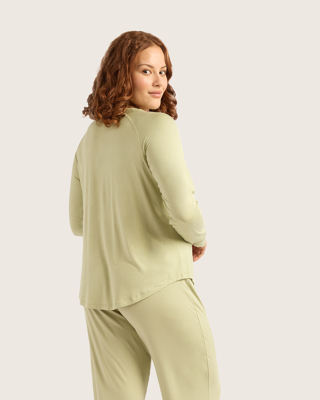 Goodnight Raglan Sleep Top - Sage