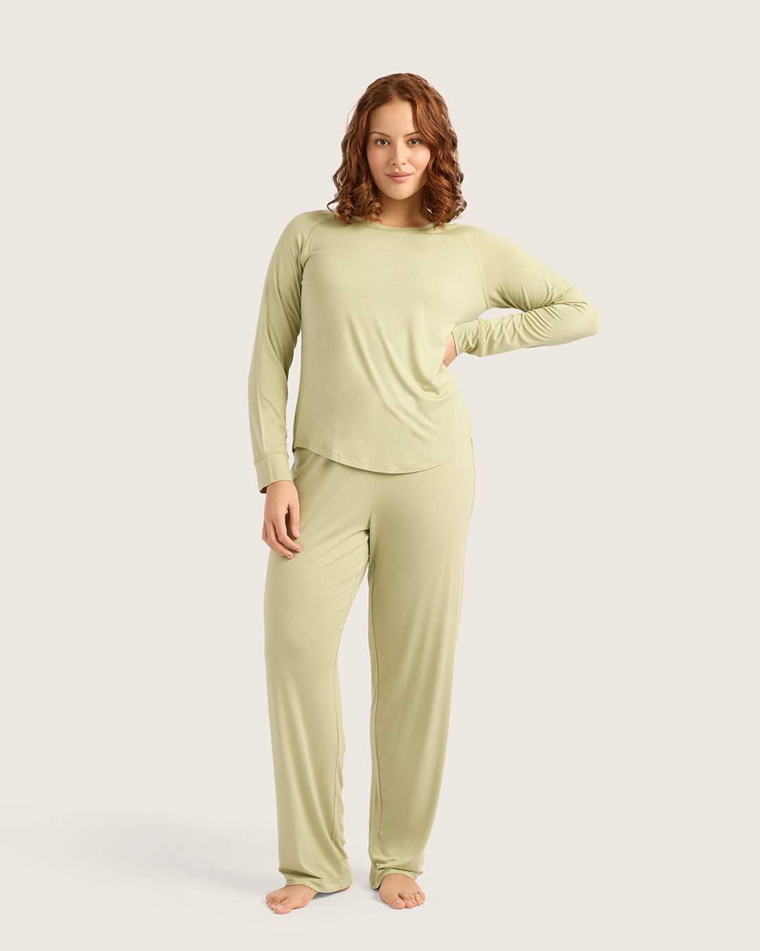 Goodnight Raglan Sleep Top - Sage