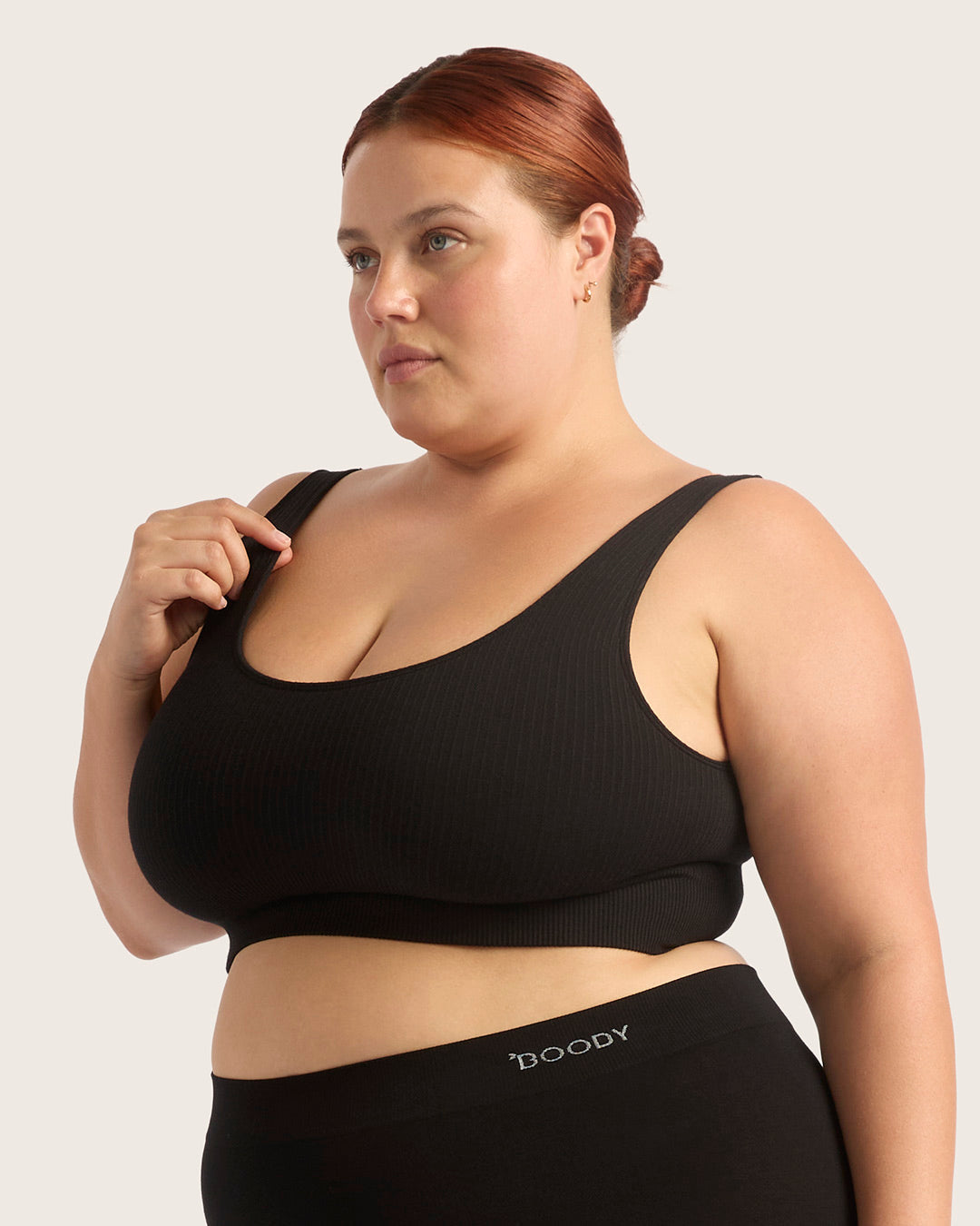 Ribbed Seamfree Crop-Black