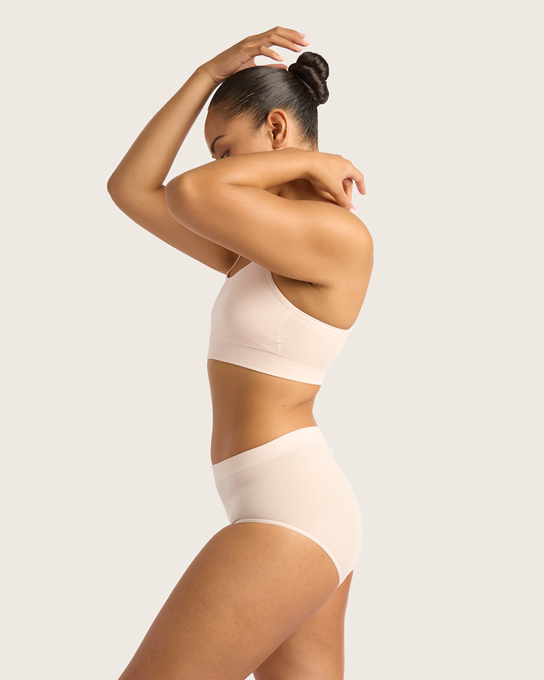 LYOLYTE Full Low Leg Briefs - Powder Pink
