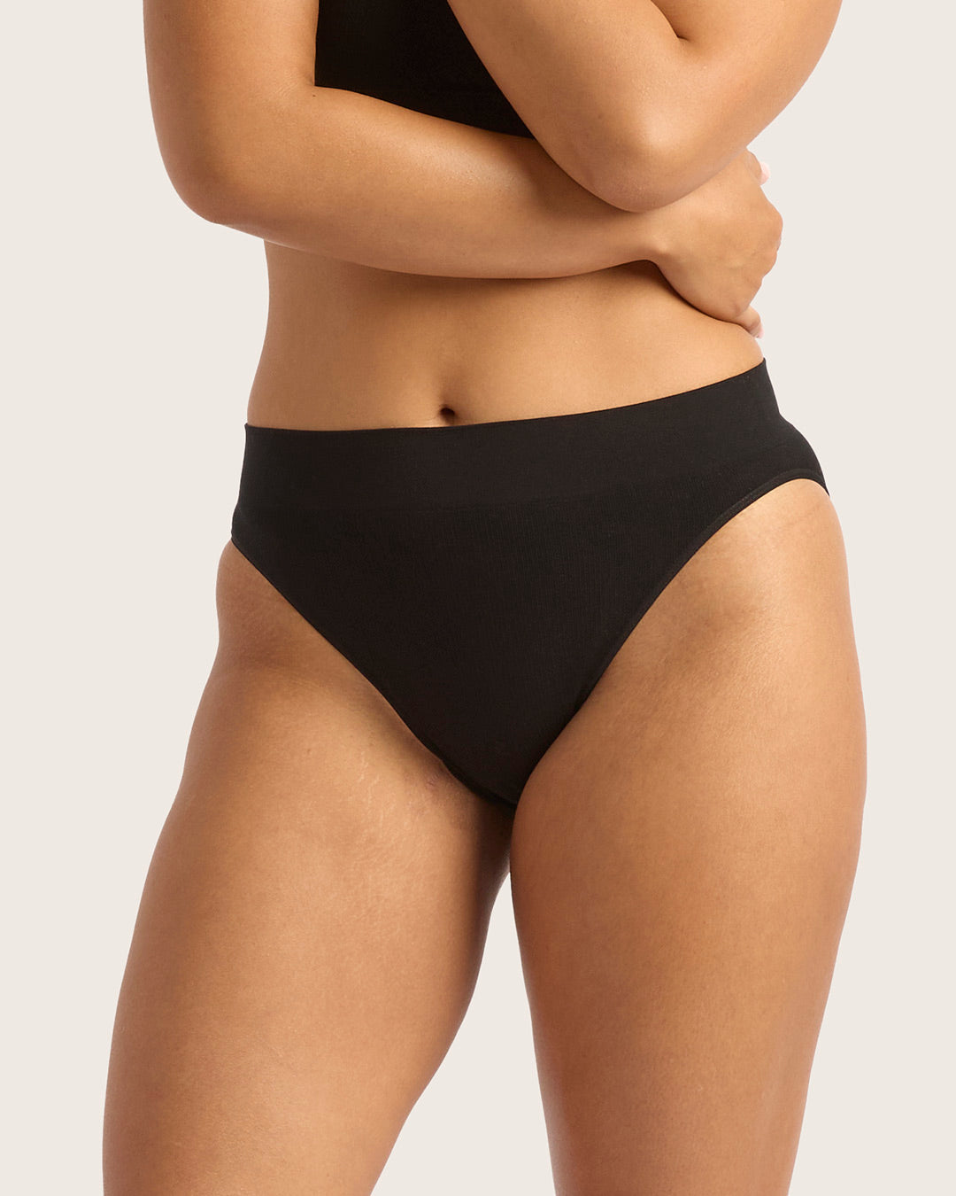 Lyolyte Ribbed High Leg Brief
