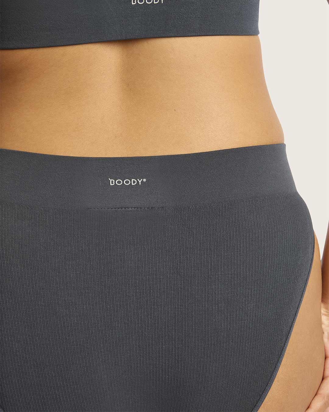 LYOLYTE Ribbed High Leg Briefs - Storm