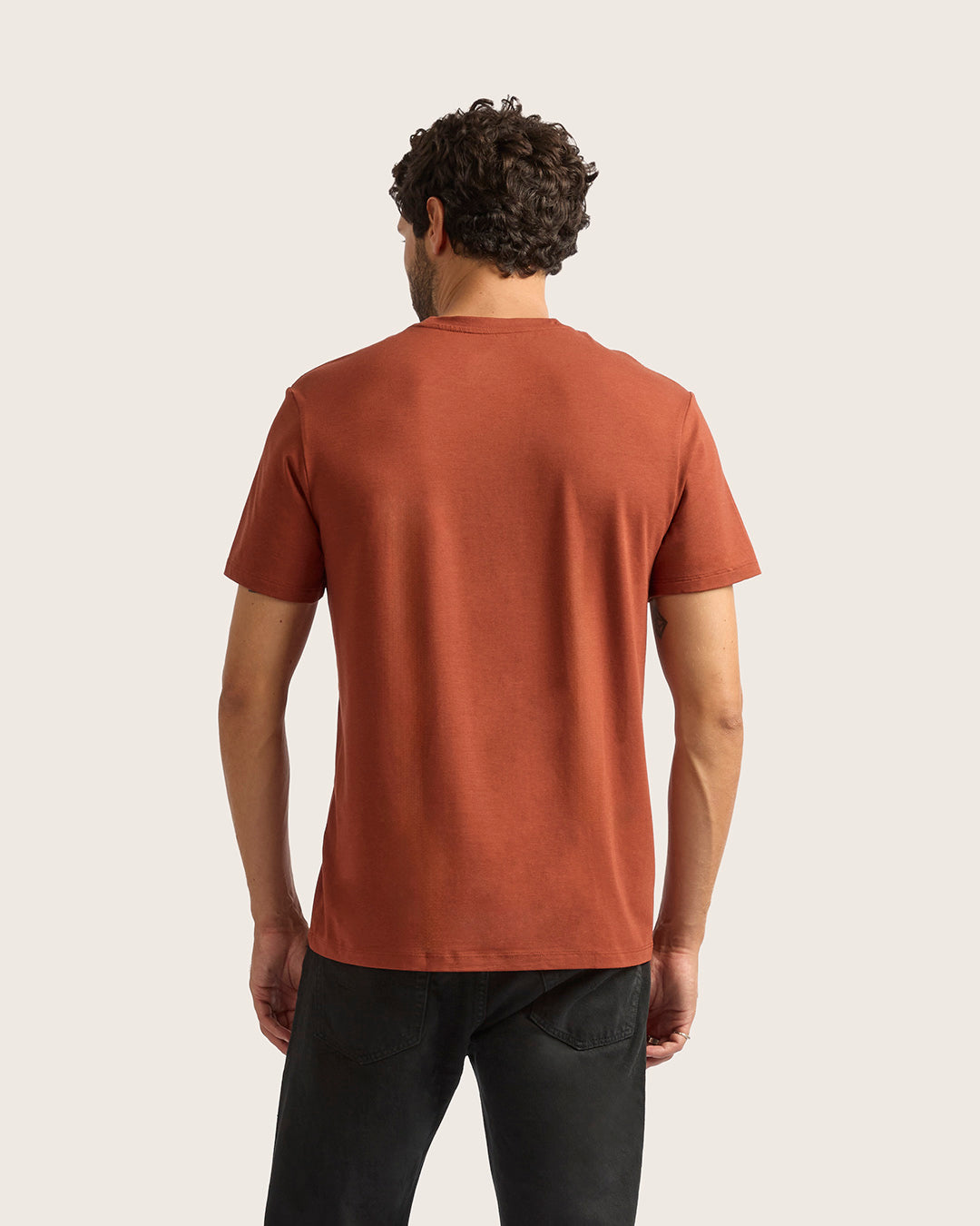 Men's Classic Crew Neck T-Shirt - Rust