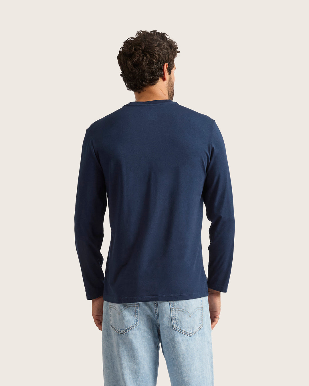 Men's Classic Long Sleeve T-Shirt - Navy