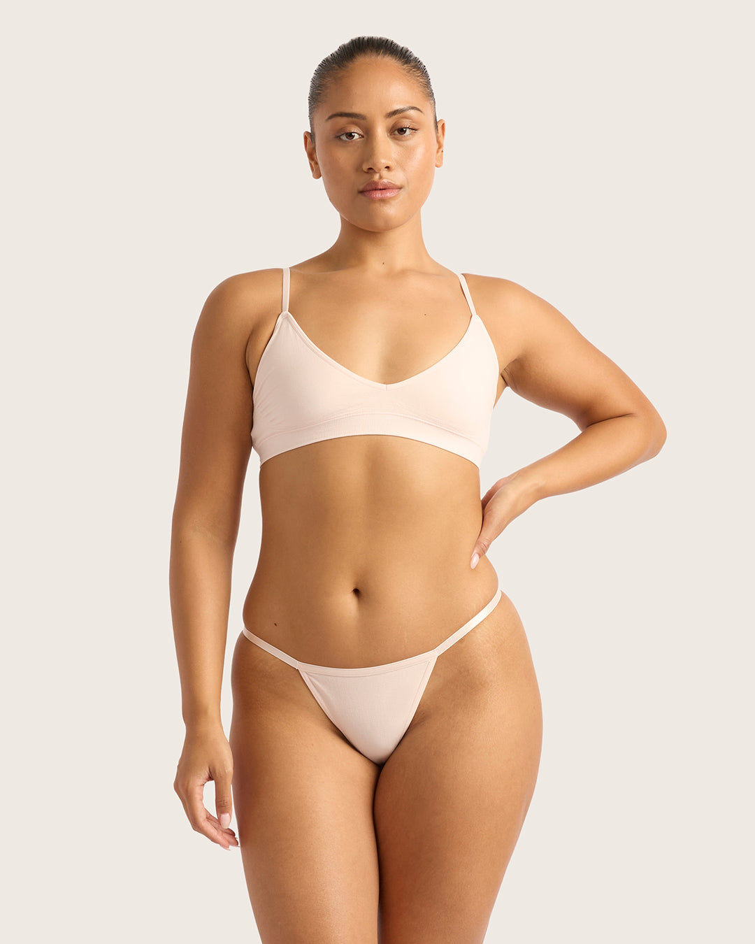 LYOLYTE Thin G-String - Powder Pink