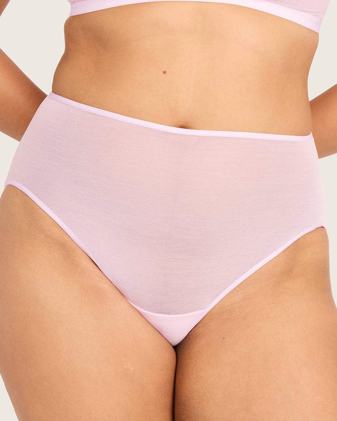 FreeMesh High-Cut Full Briefs - Pink Sorbet