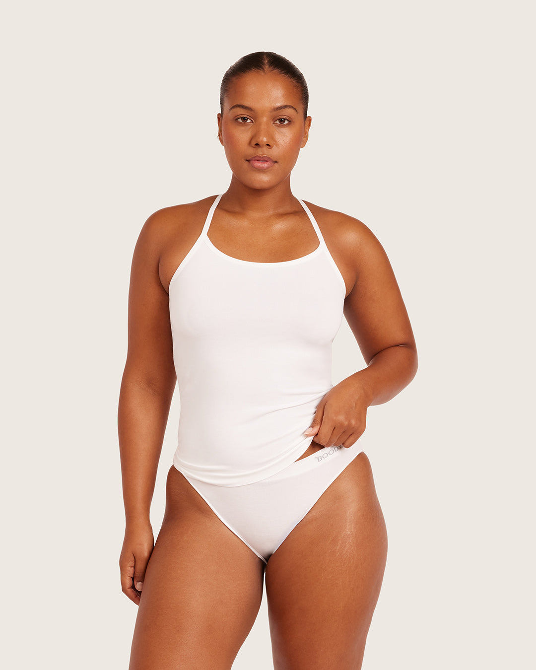 Base Layer Racerback Cami Top - White
