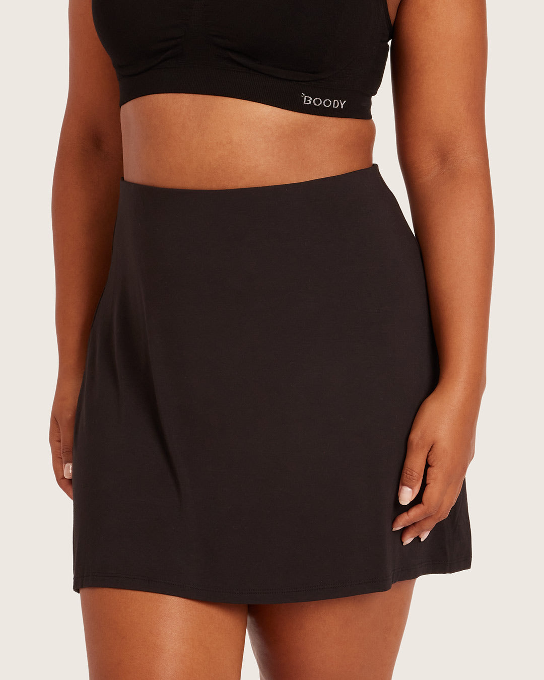 Base Layer Everyday Slip Skirt - Black