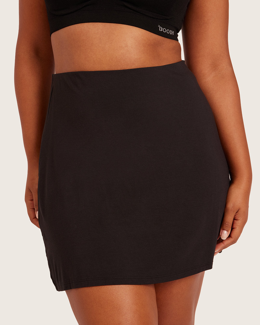 Base Layer Everyday Slip Skirt - Black