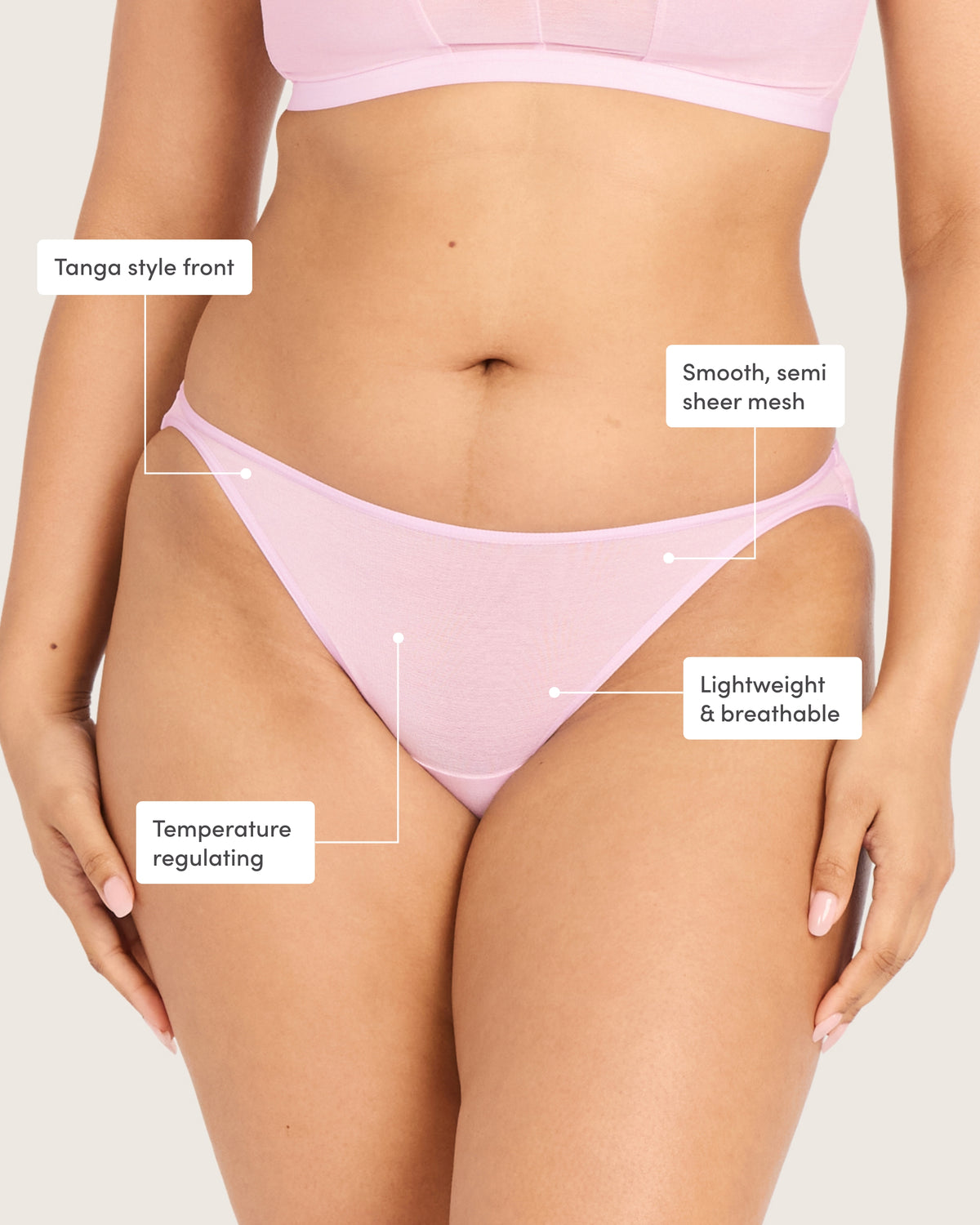 FreeMesh Bikini - Pink Sorbet