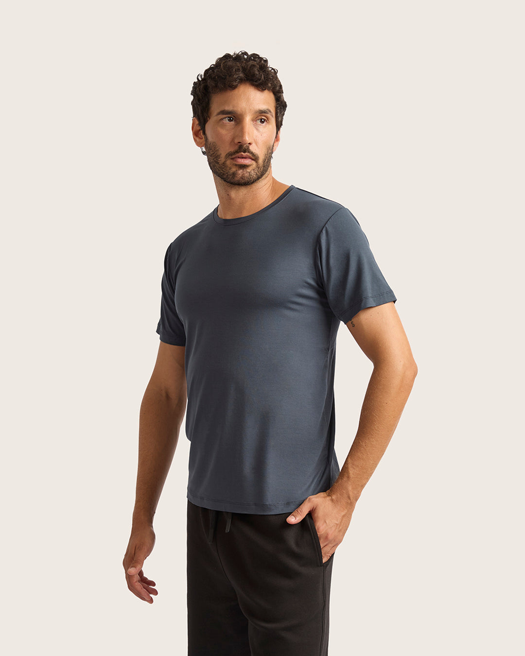 Men's Base Layer Crew Neck T-Shirt - Storm