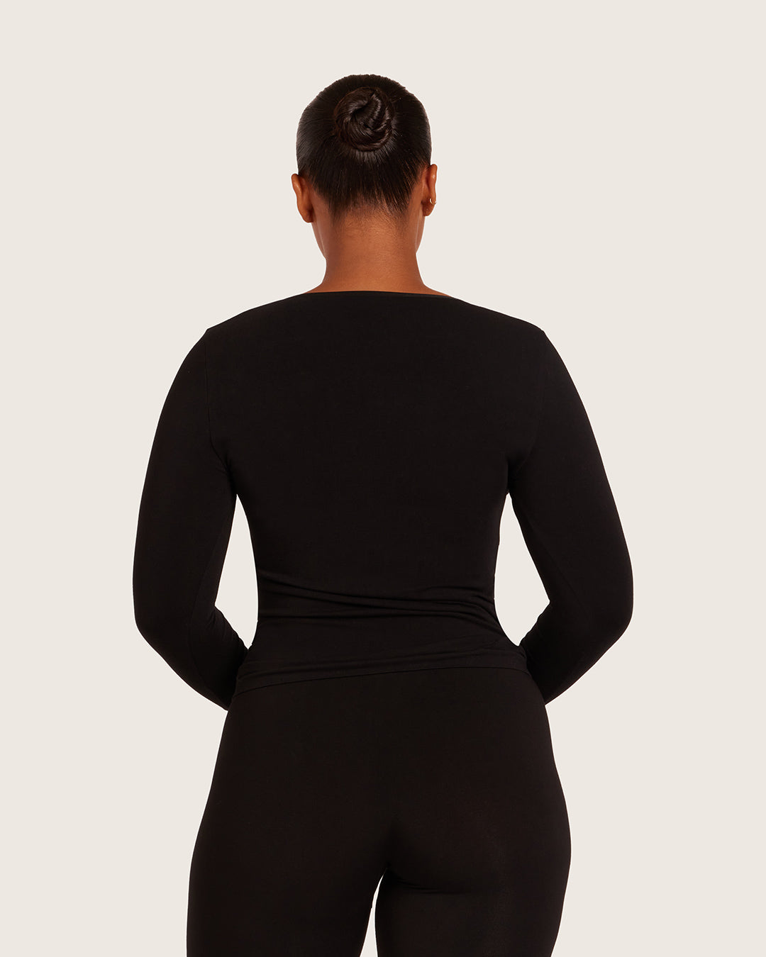 Women's Base Layer Long Sleeve Top - Black