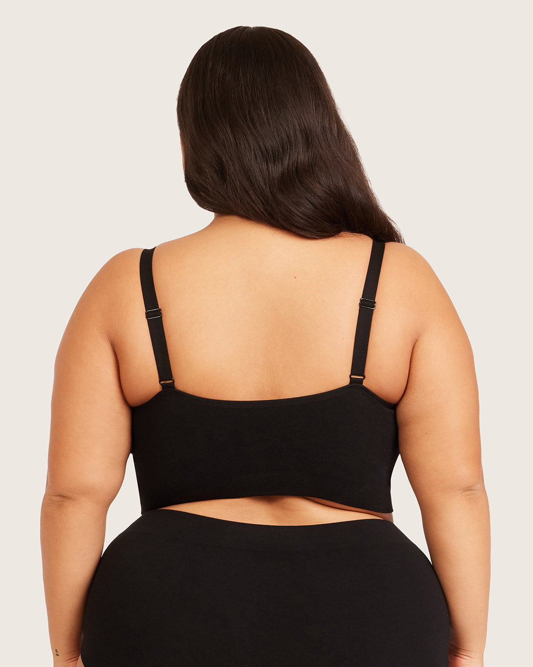 Full Bust Wireless Bra - Black