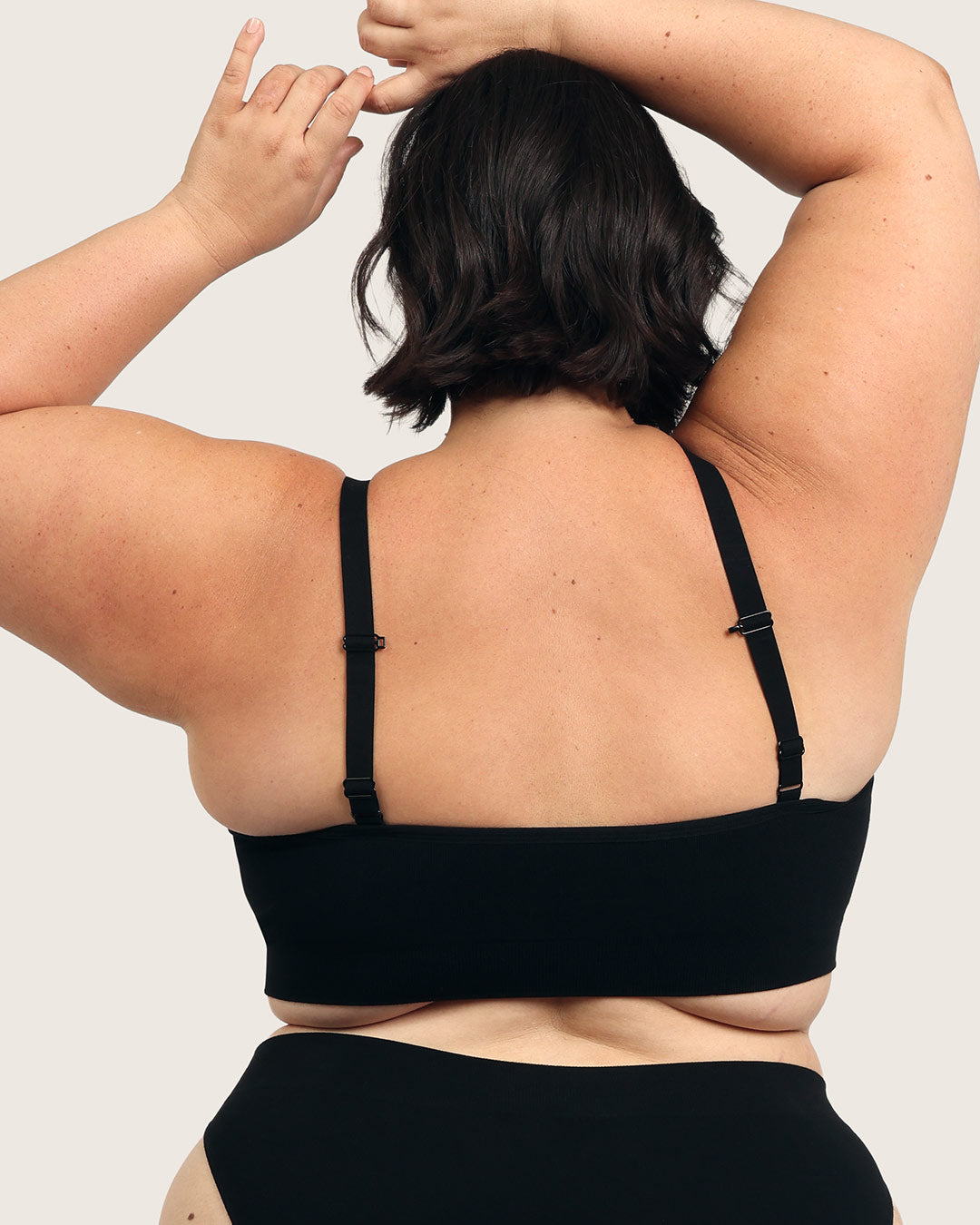 Wireless Full Bust T-Shirt Bra - Black