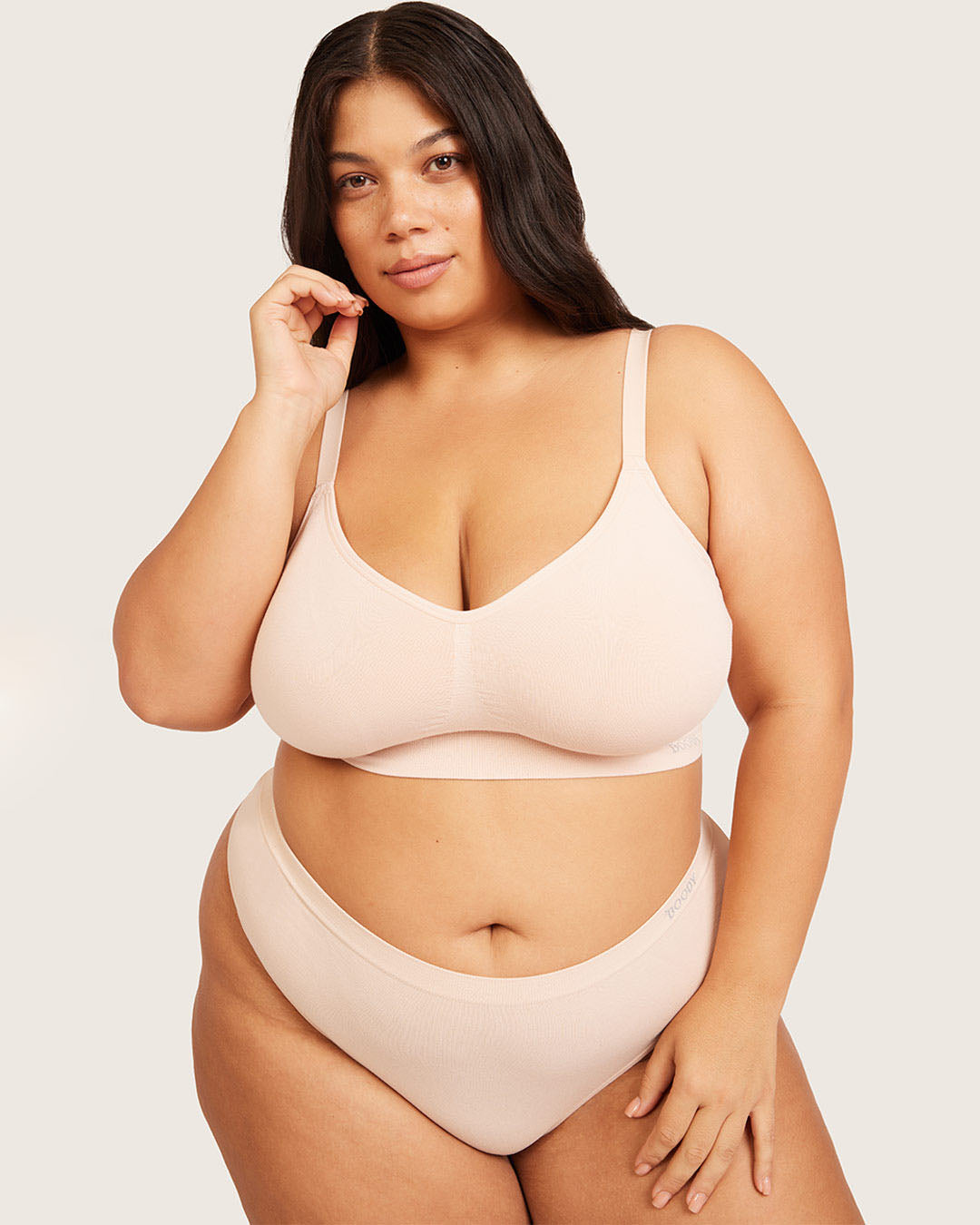 Wireless Full Bust T-Shirt Bra - Shell