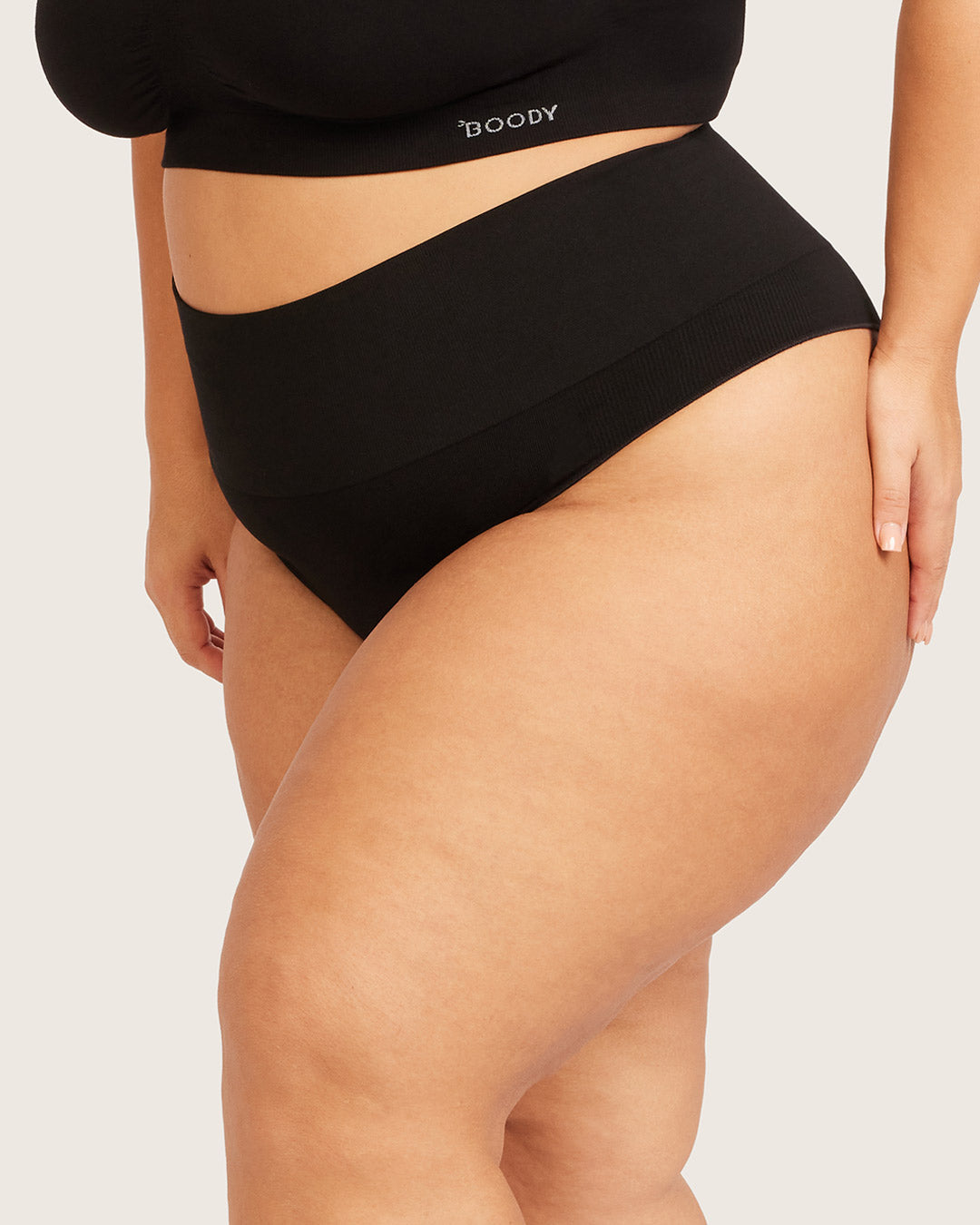 Shaper High Waist G-String - Black