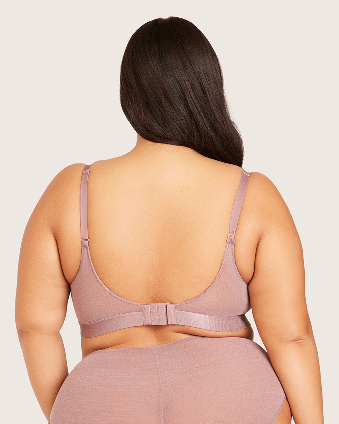 FreeMesh Full Bust Wireless Bra - Mauve