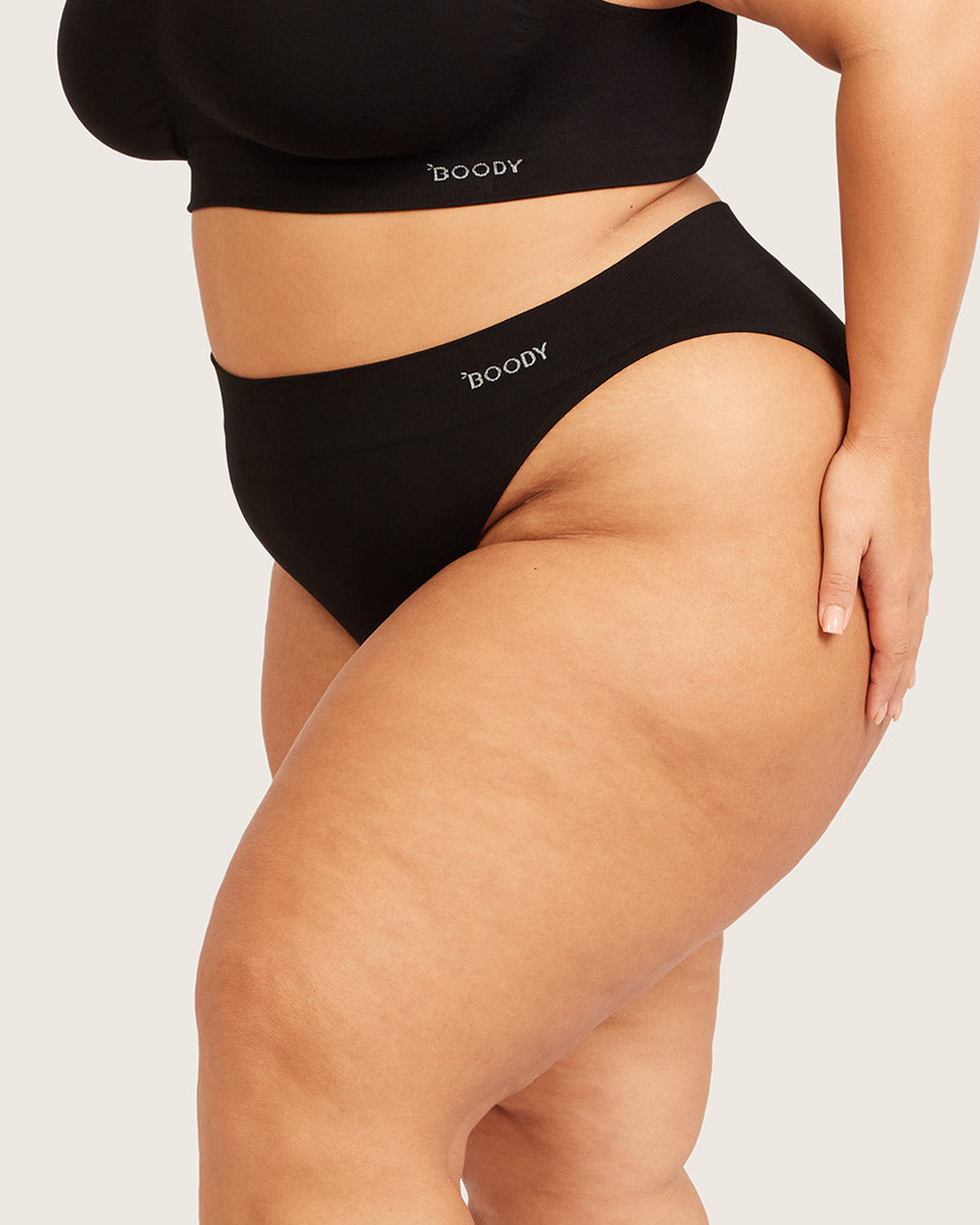 High Cut Full Briefs - Black