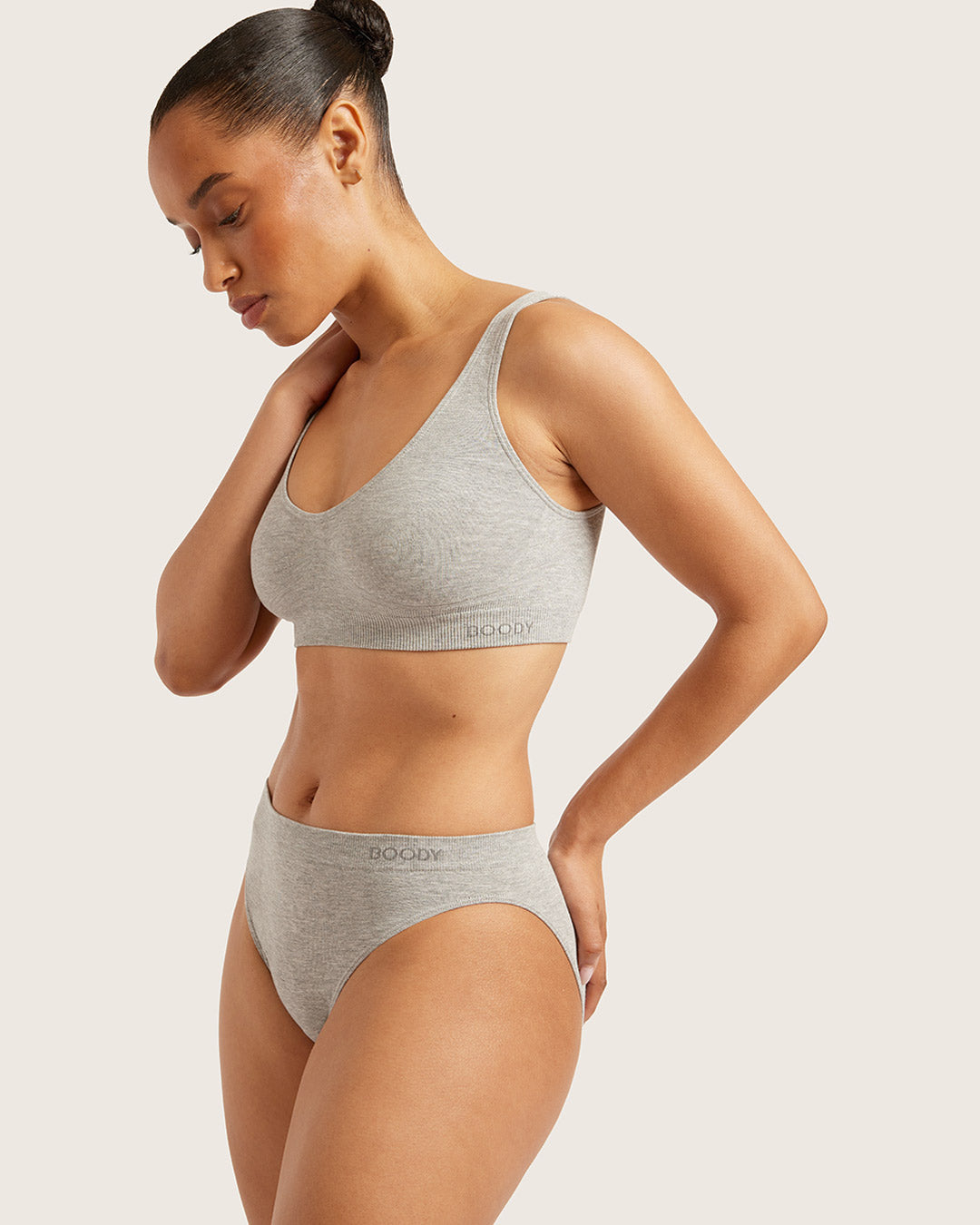 Classic Bikini - Light Grey Marl
