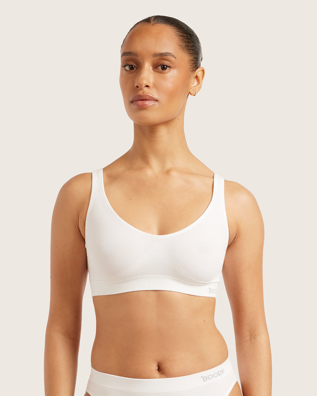 Seamfree Crop Bra - White