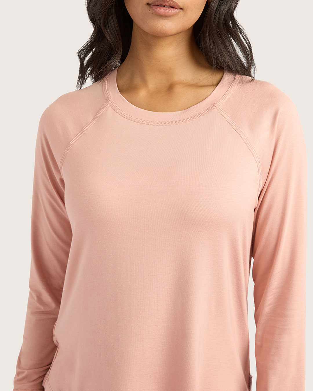 Goodnight Raglan Sleep Top - Dusty Pink