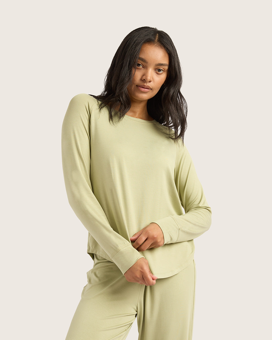 Goodnight Raglan Sleep Top - Sage