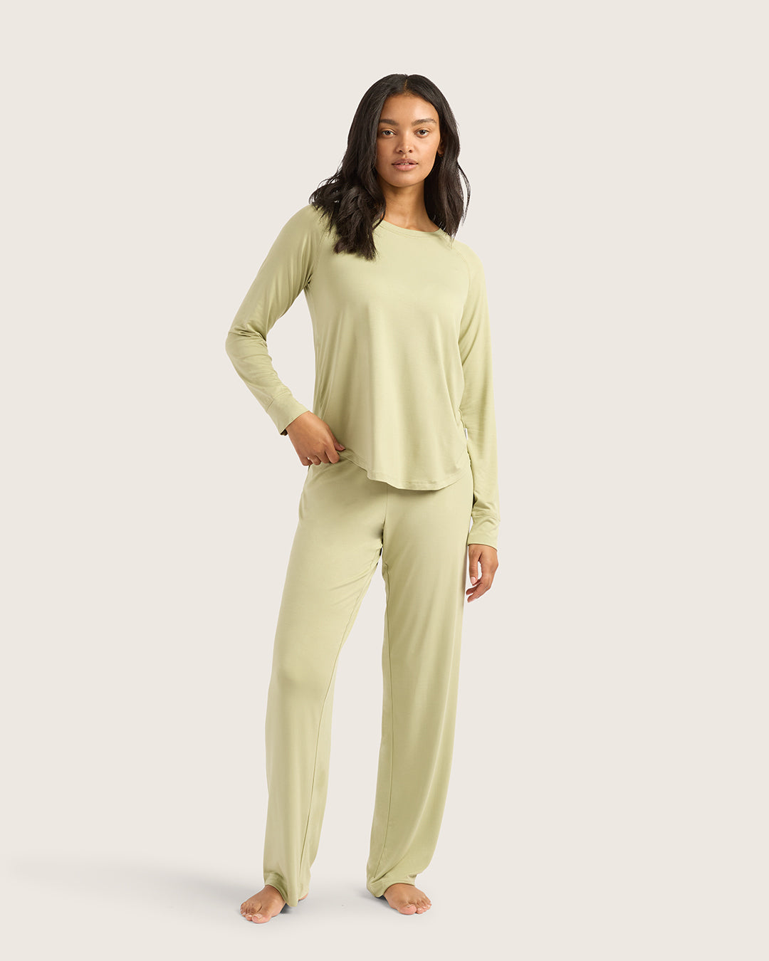 Goodnight Raglan Sleep Top - Sage