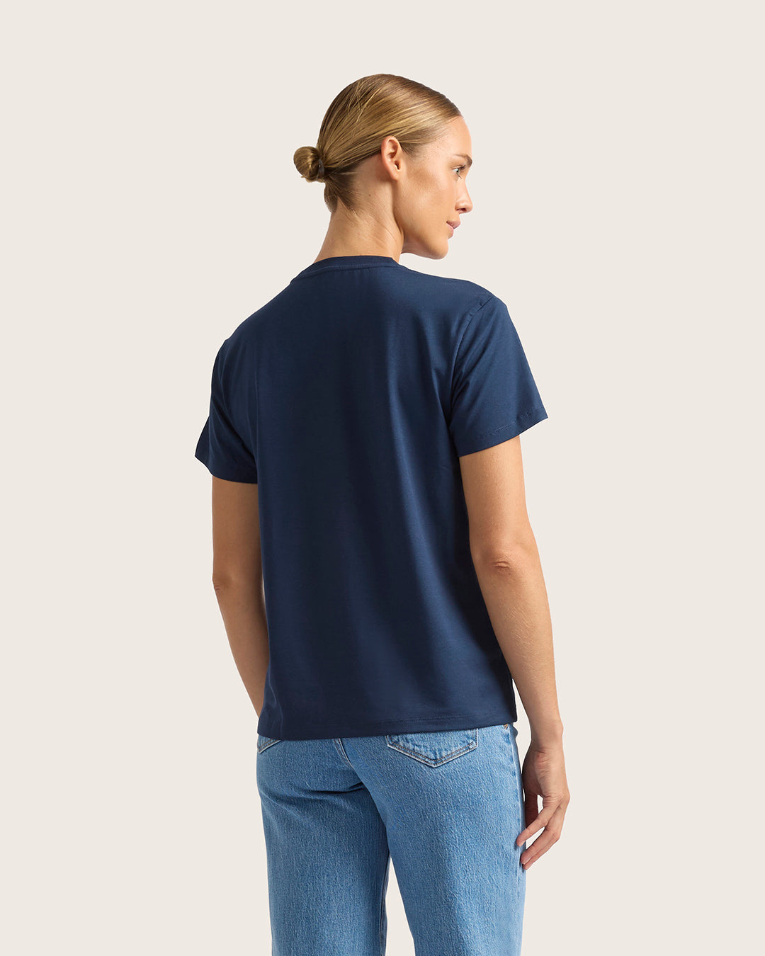 Women's Classic Crew Neck T-Shirt - Navy