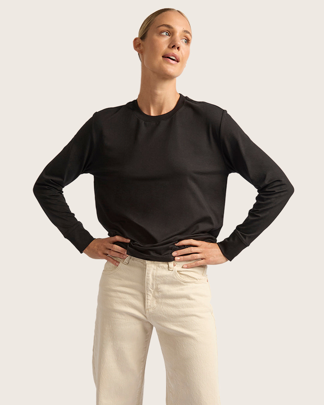 Women's Classic Long Sleeve T-Shirt - Black
