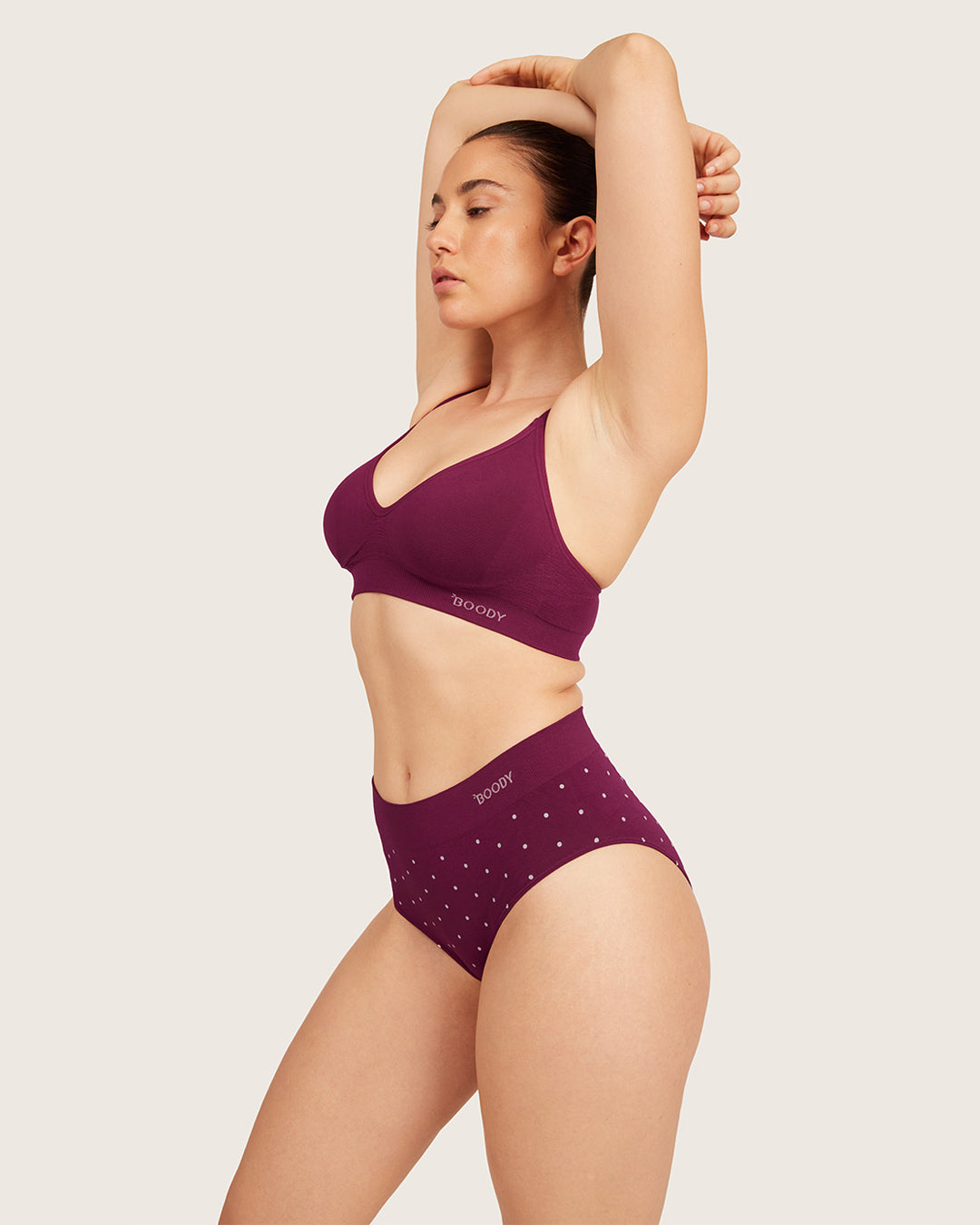 Wireless T-Shirt Bra - BCAM Dark Pink