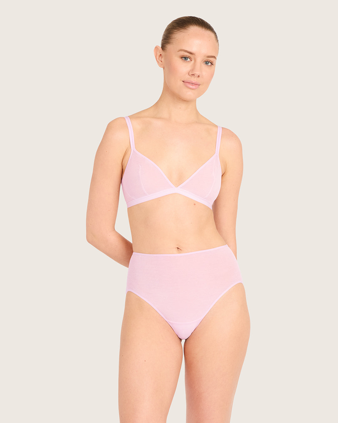 FreeMesh Triangle Bralette - Pink Sorbet