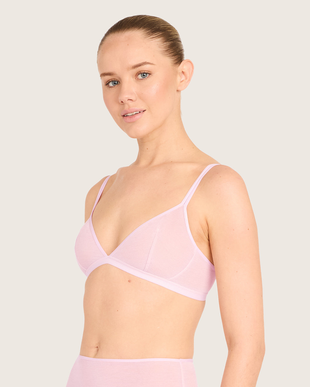 FreeMesh Triangle Bralette - Pink Sorbet