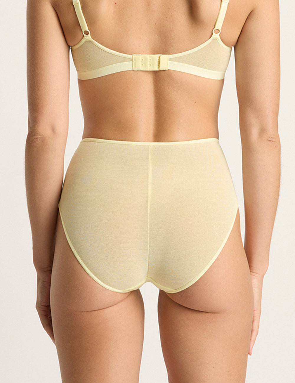 FreeMesh High-Cut Full Briefs - Lemon