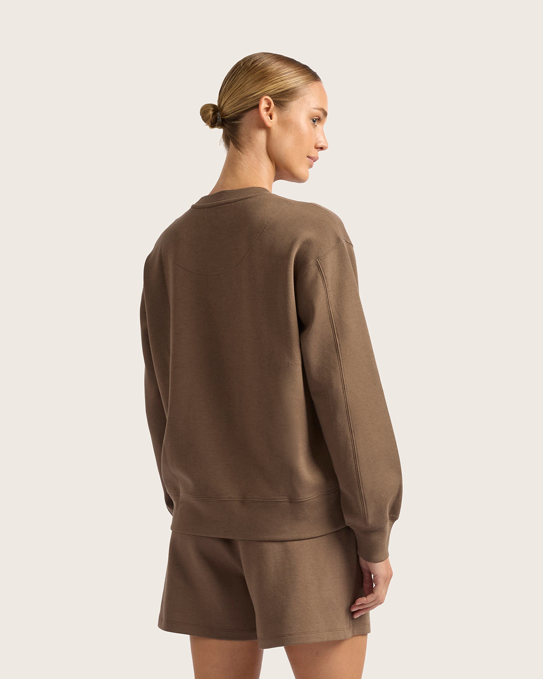 Women's Crew Neck Sweater - Oyster