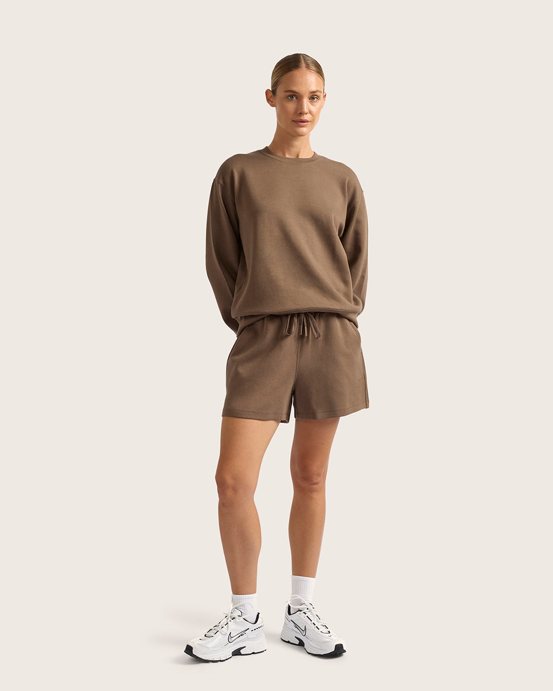 Women's Crew Neck Sweater - Oyster