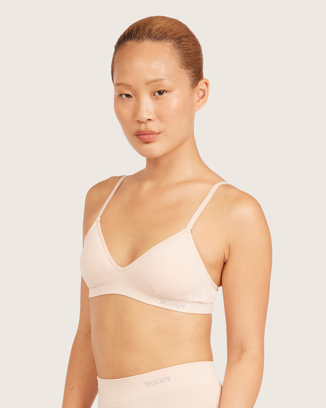 Wireless T-Shirt Bralette - Shell