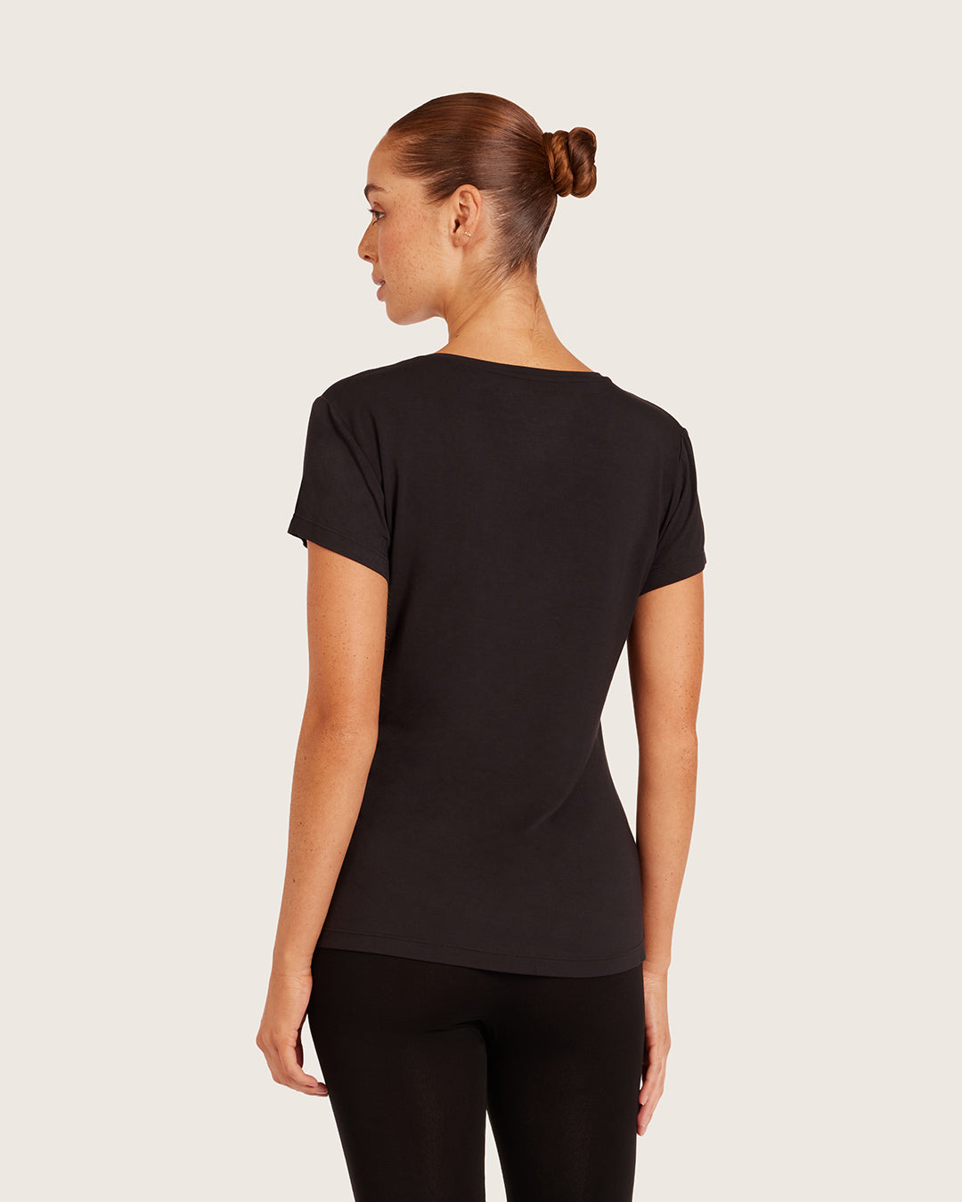 Women's Base Layer V-Neck T-Shirt - Black