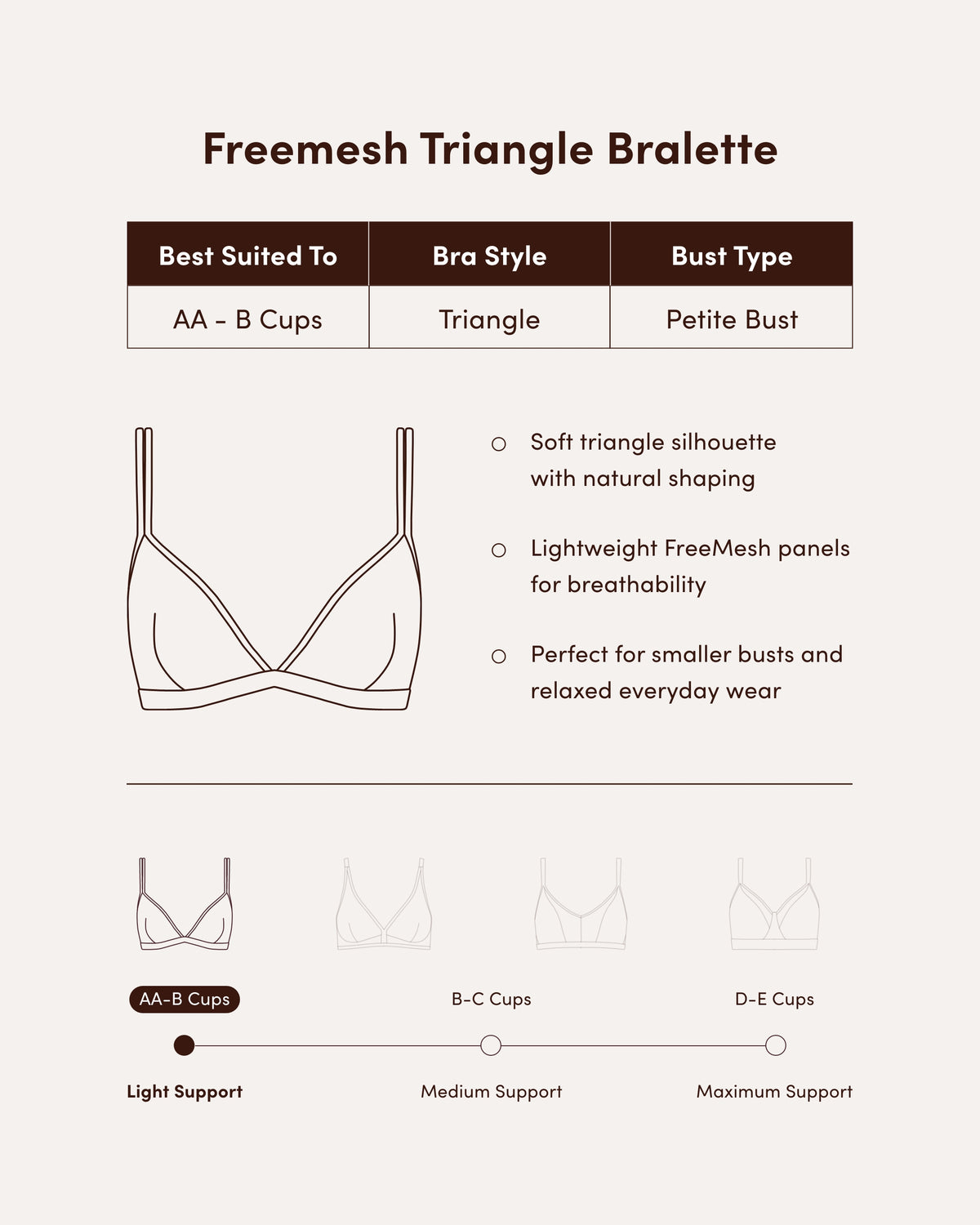 FreeMesh Triangle Bralette - Pink Sorbet