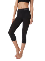 Boody 3/4 Black Legging from front 