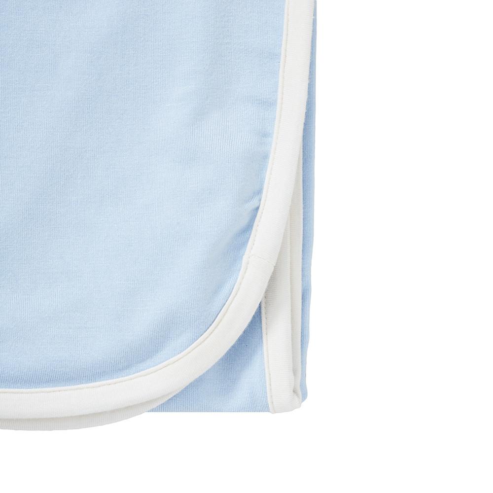 Boody Baby Bamboo Blue Stretch Jersey Folded Blanket
